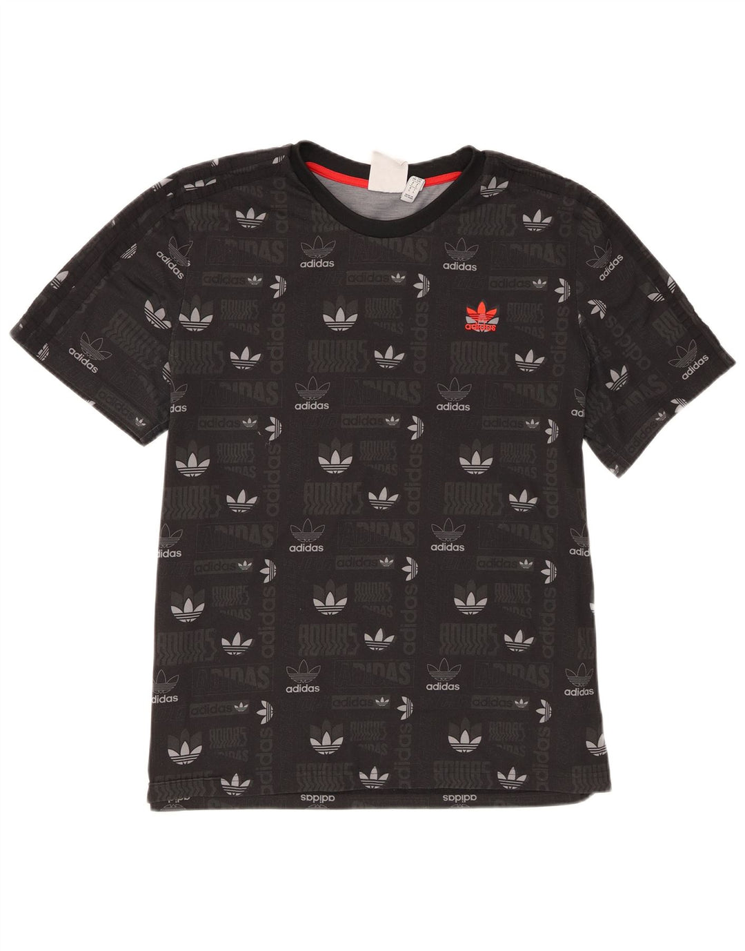 Adidas Mens Graphic T-Shirt Top Large Black Polyester