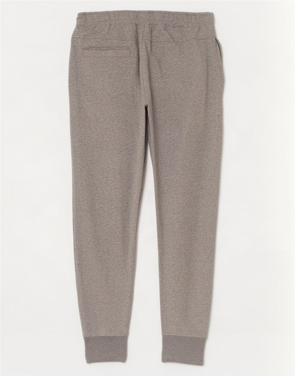 Zara Mens Tracksuit Trousers Joggers Large Grey Flecked Cotton