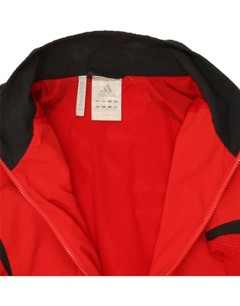 ADIDAS Mens Clima 365 Tracksuit Top Jacket UK 40/42 Medium Red Colourblock Vintage Adidas and Second-Hand Adidas from Messina Hembry 