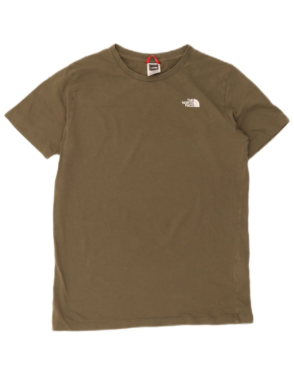 The North Face Boys T-Shirt Top 14-15 Years XL Green Cotton