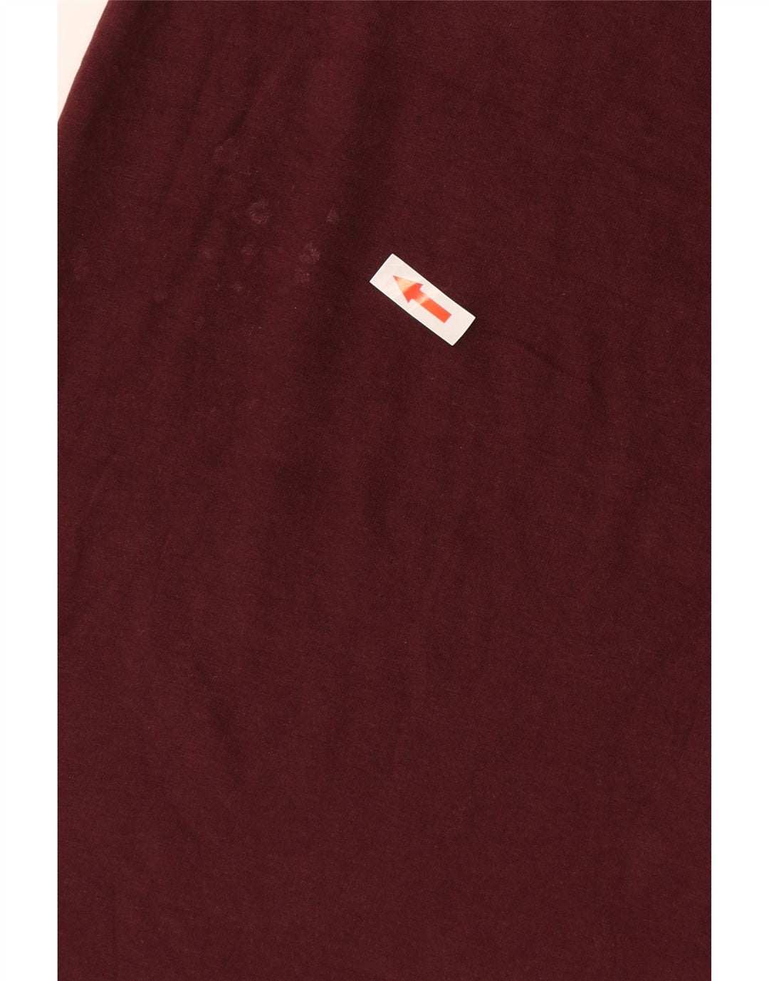 French Connection Mens T-Shirt Top Medium Burgundy Cotton