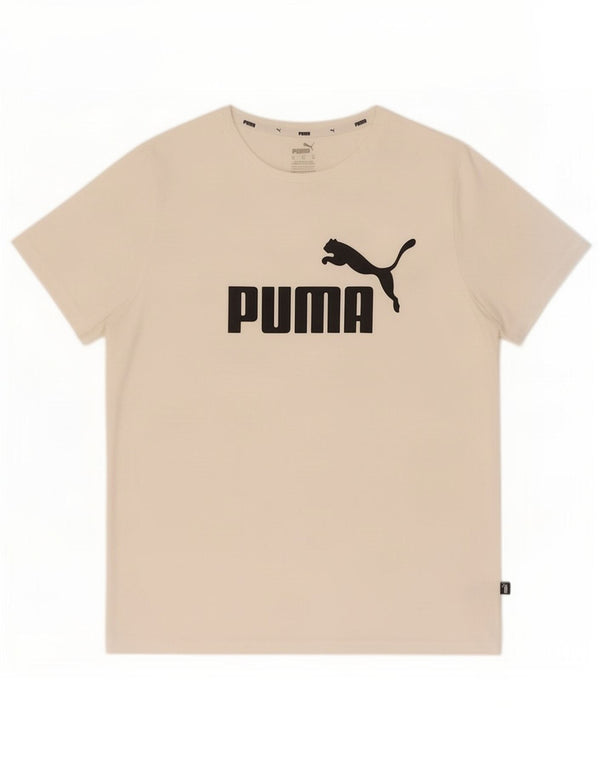 Puma Mens Graphic T-Shirt Top XL White Cotton
