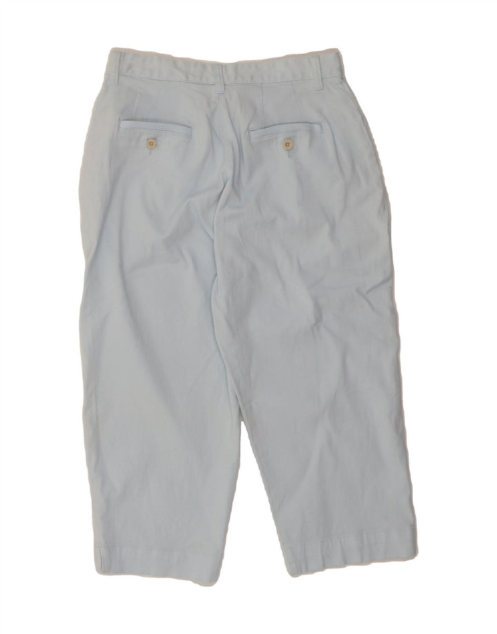LEE Womens Khakis High Waist Capri Trousers US 8 Medium W28 L18 Blue Vintage Lee and Second-Hand Lee from Messina Hembry 