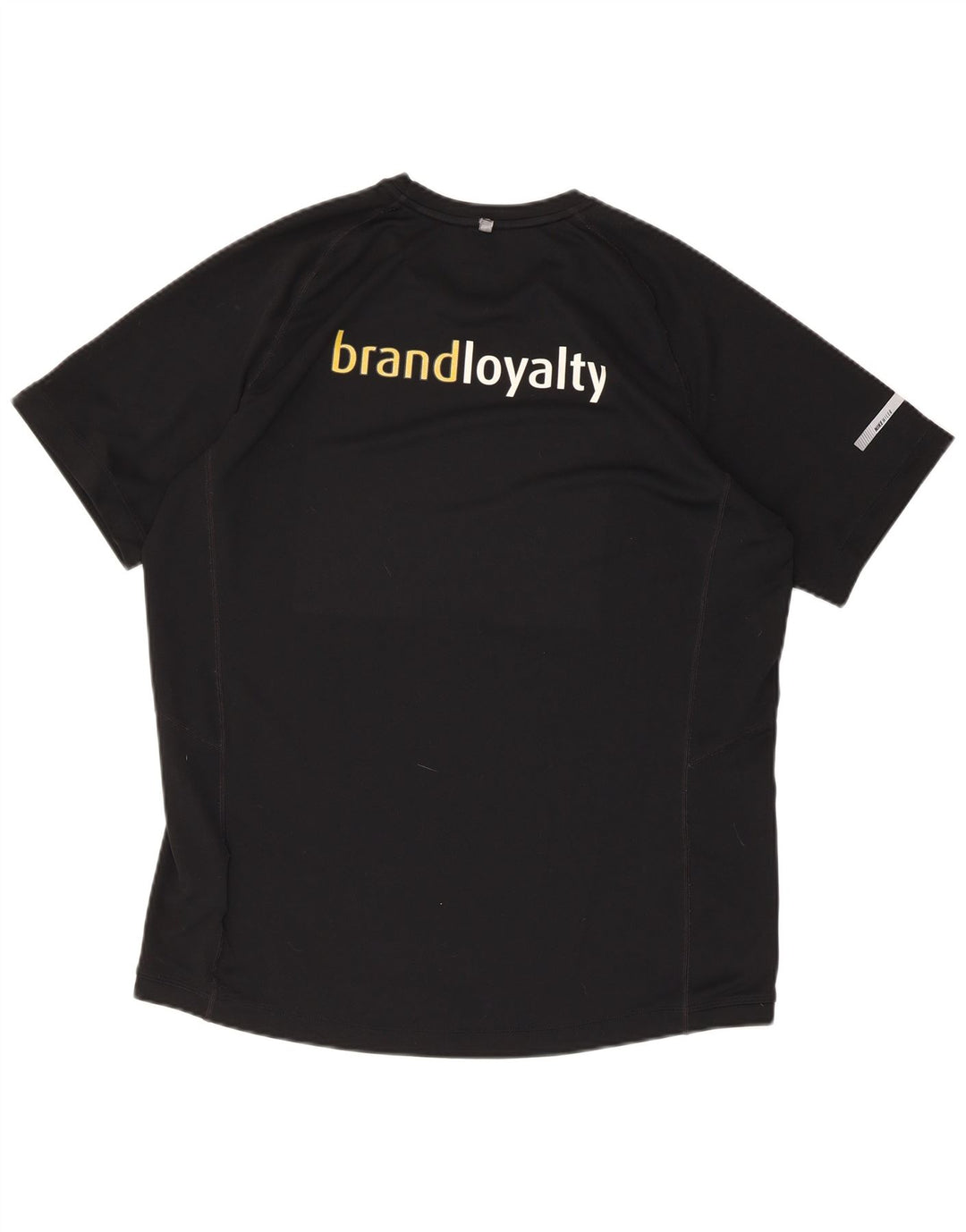 Nike Mens Dri Fit Graphic T-Shirt Top Large Black Polyester