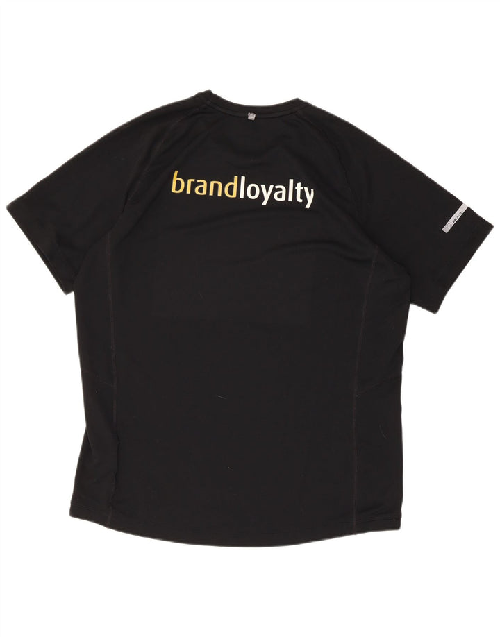 Nike Mens Dri Fit Graphic T-Shirt Top Large Black Polyester