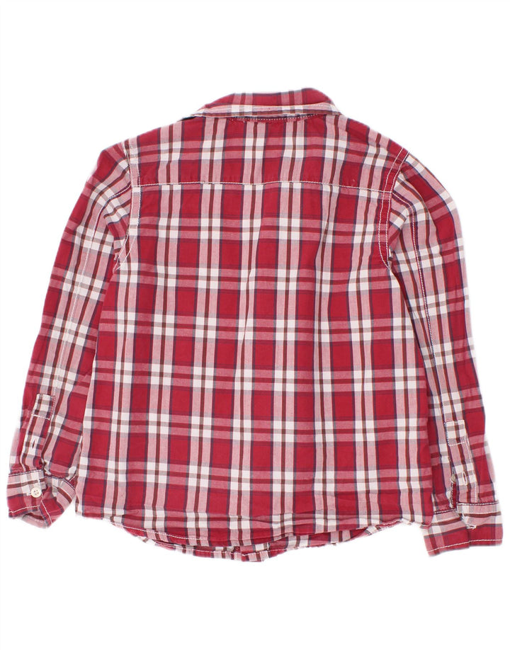 Benetton Boys Graphic Shirt 3-4 Years Red Check