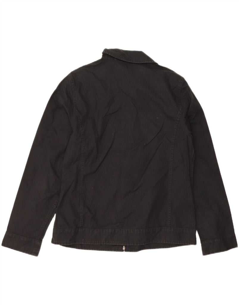 EDDIE BAUER Womens Bomber Jacket UK 14 Medium Black Cotton Vintage Eddie Bauer and Second-Hand Eddie Bauer from Messina Hembry 