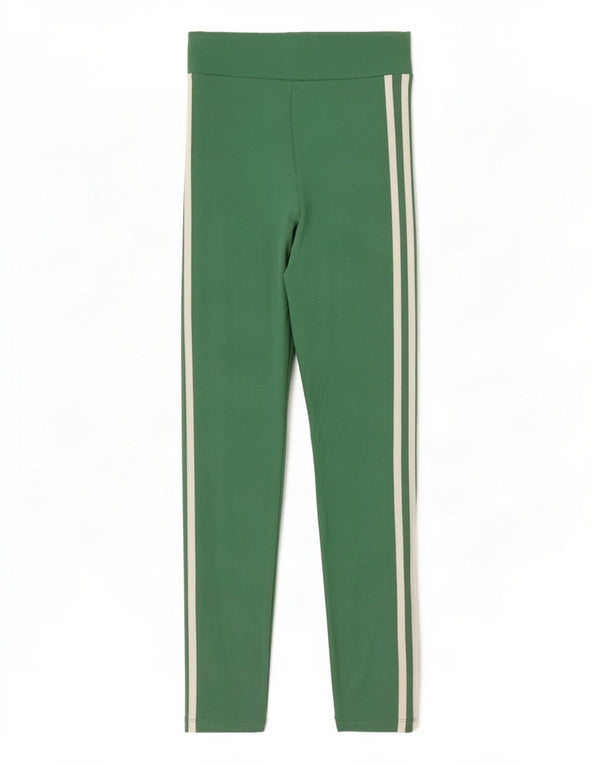 Adidas Womens Leggings UK 8 Small Green Cotton