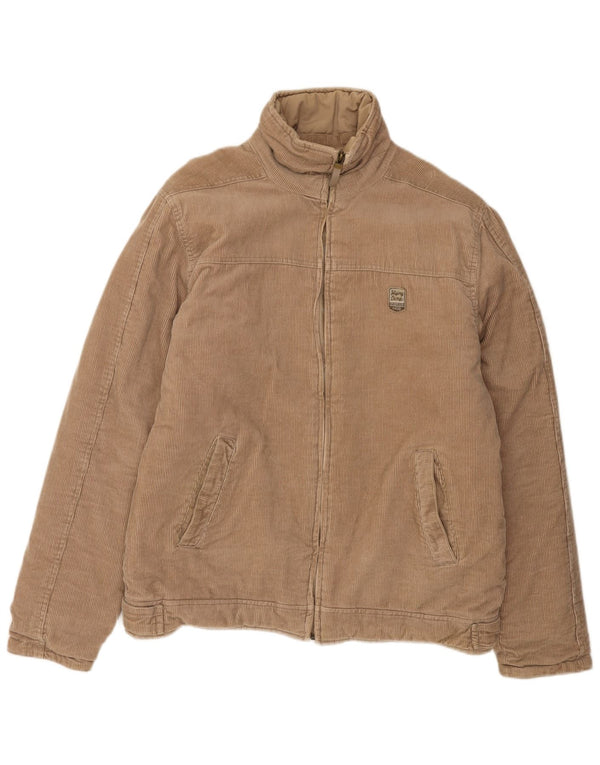 Vintage Mens Corduroy Jacket UK 38 Medium Beige Cotton