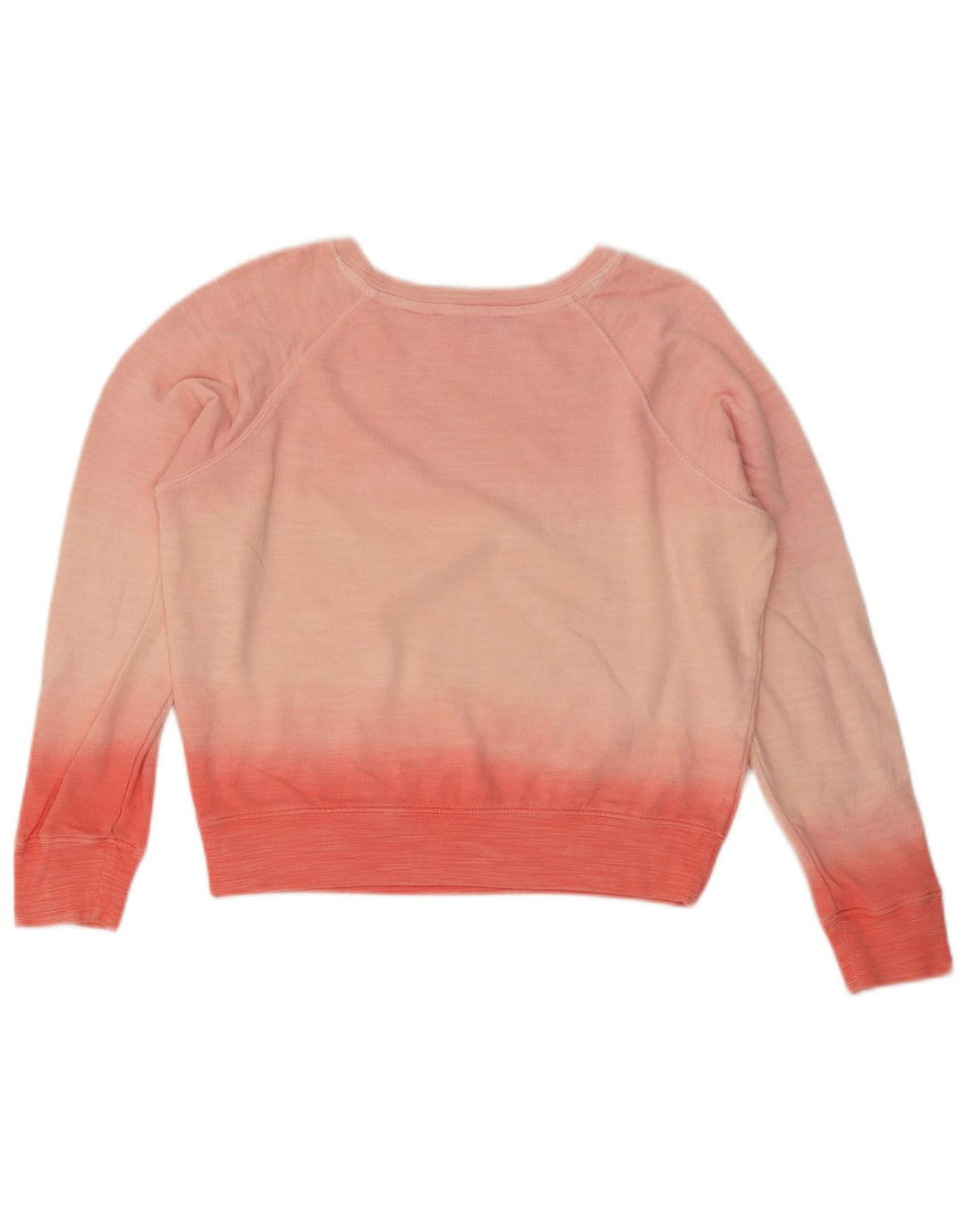 Marks & Spencer Womens Crop Sweatshirt Jumper UK 10 Small Pink Colourblock