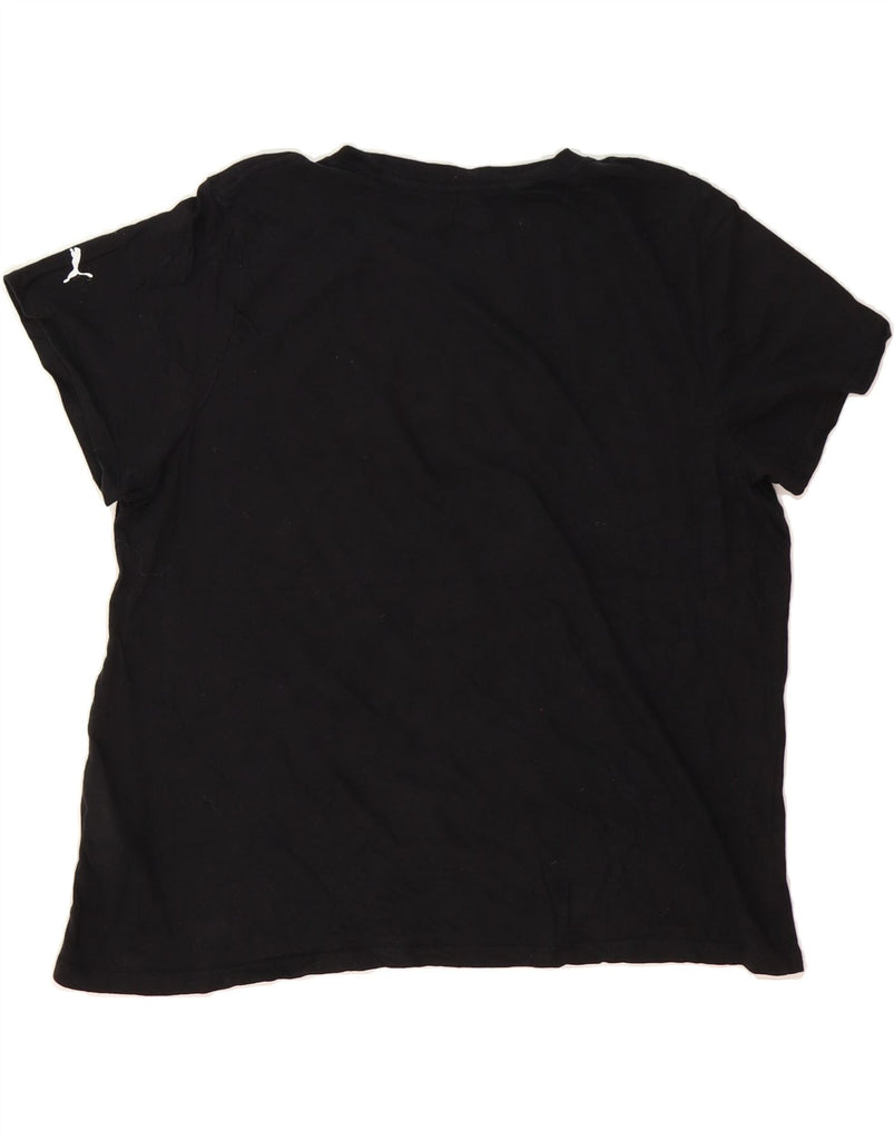 PUMA Womens Graphic T-Shirt Top UK 20 2XL Black Cotton Vintage Puma and Second-Hand Puma from Messina Hembry 