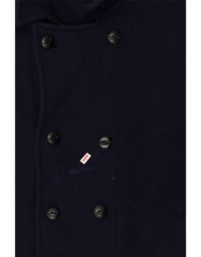 TOMMY HILFIGER Mens Pea Coat UK 42 XL  Navy Blue Lambswool | Vintage Tommy Hilfiger | Thrift | Second-Hand Tommy Hilfiger | Used Clothing | Messina Hembry 