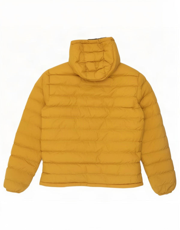 Mountain Warehouse Mens Hooded Sherpa Padded Jacket UK 40 Large Yellow