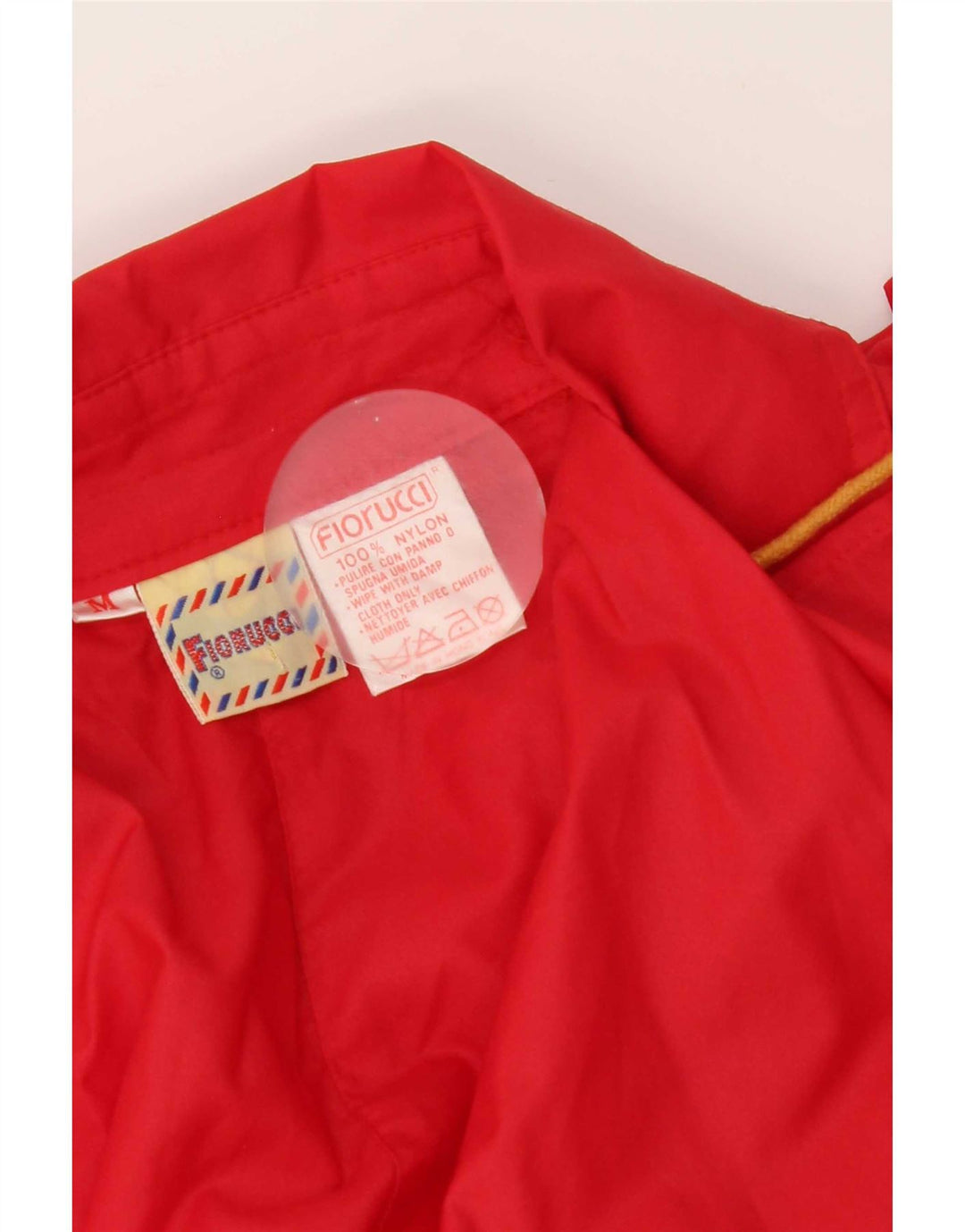 Fiorucci Womens Hooded Trench Coat UK 14 Medium Red Nylon