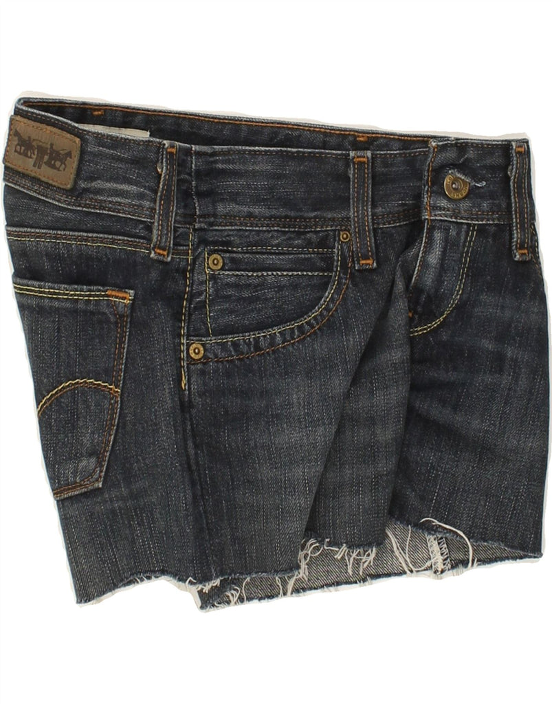 LEVI'S Womens 570 Denim Shorts W26 Small Blue Cotton Vintage Levi's and Second-Hand Levi's from Messina Hembry 