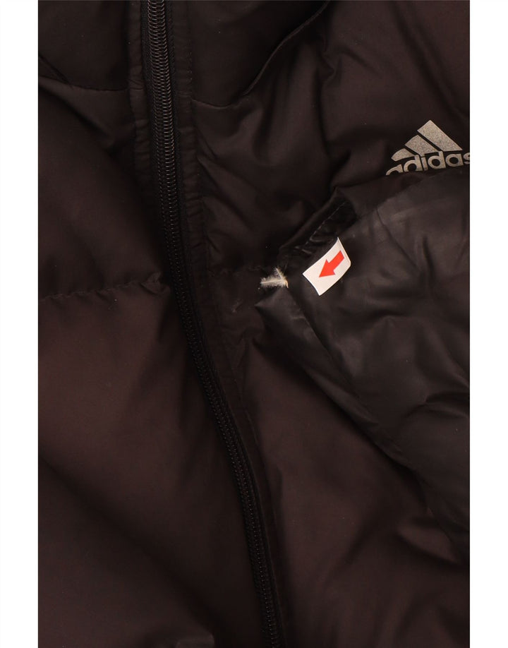 Adidas Mens Padded Jacket UK 40 Large Black Polyester