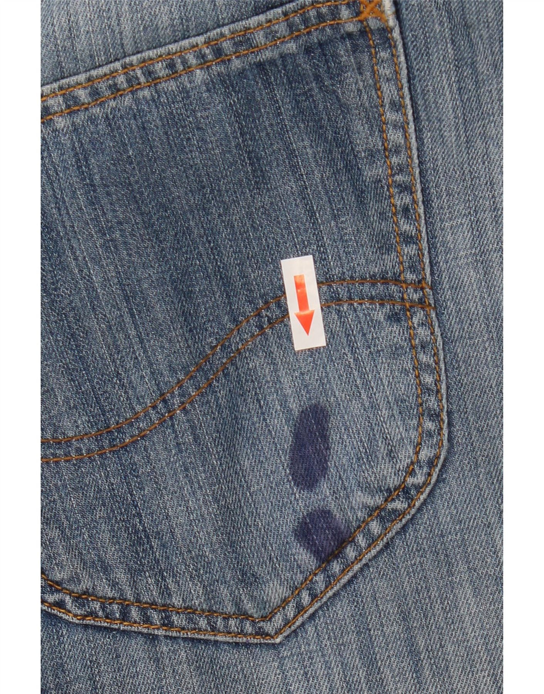Lee Mens Knox Straight Jeans W38 L34 Blue Cotton