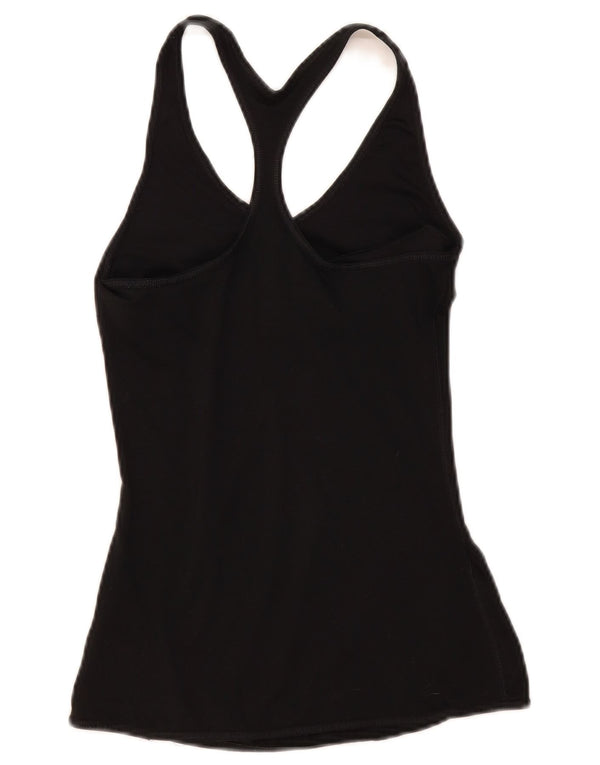 Nike Womens Dri Fit Vest Top UK 8 Small Black Polyester