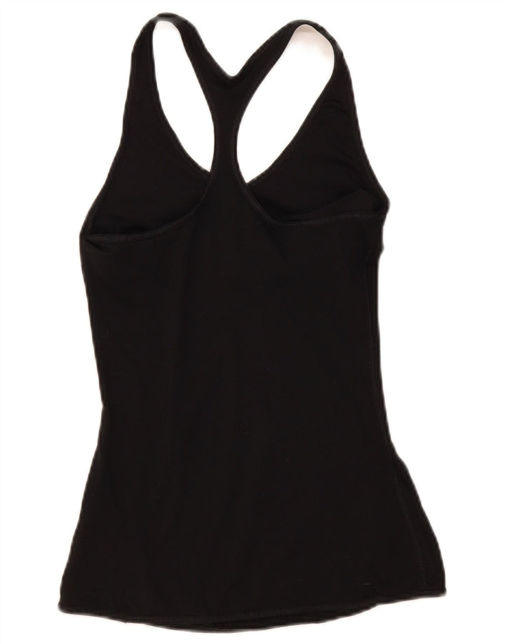 Nike Womens Dri Fit Vest Top UK 8 Small Black Polyester