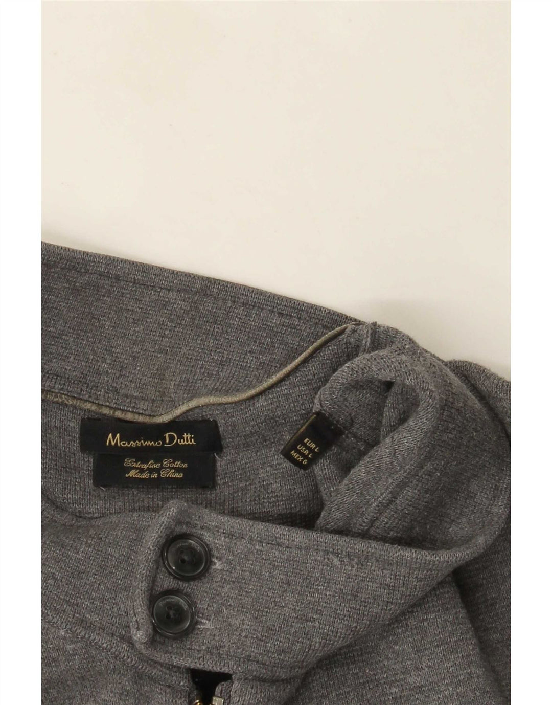 Massimo Dutti Womens Cardigan Sweater UK 16 Large Grey