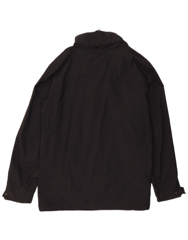 Jack Wolfskin Mens Windbreaker Jacket UK 50 3XL Black Polyamide