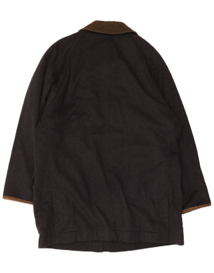 Schneiders Mens Overcoat EU 48 Medium Navy Blue Polyamide