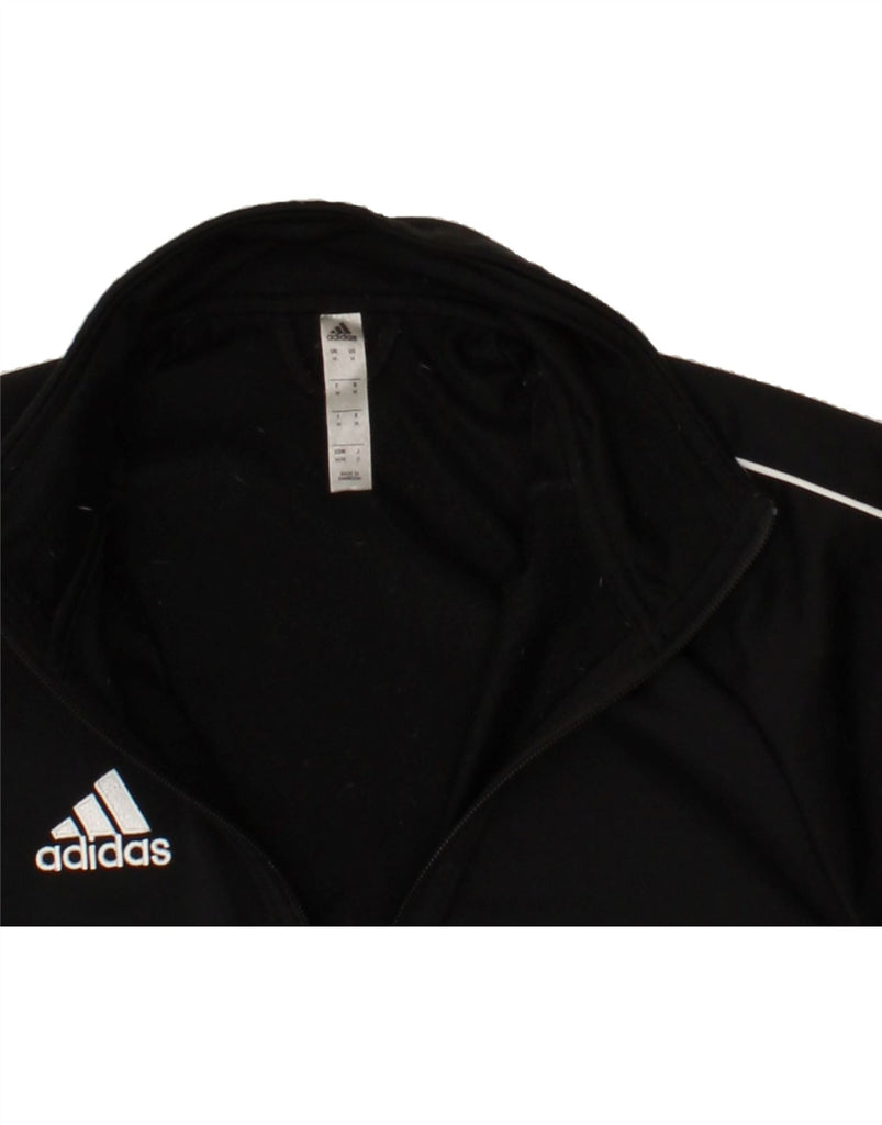 ADIDAS Mens Graphic Tracksuit Top Jacket Medium Black Polyester | Vintage Adidas | Thrift | Second-Hand Adidas | Used Clothing | Messina Hembry 