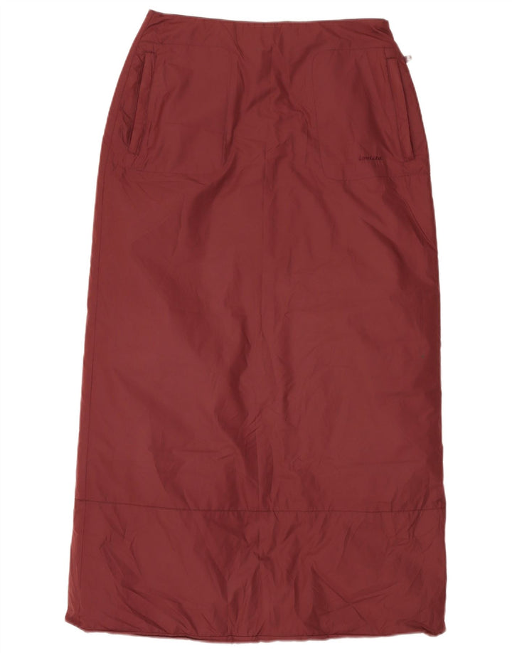 Invicta Womens Padded Maxi Skirt UK 12 Medium W30 Burgundy Polyester
