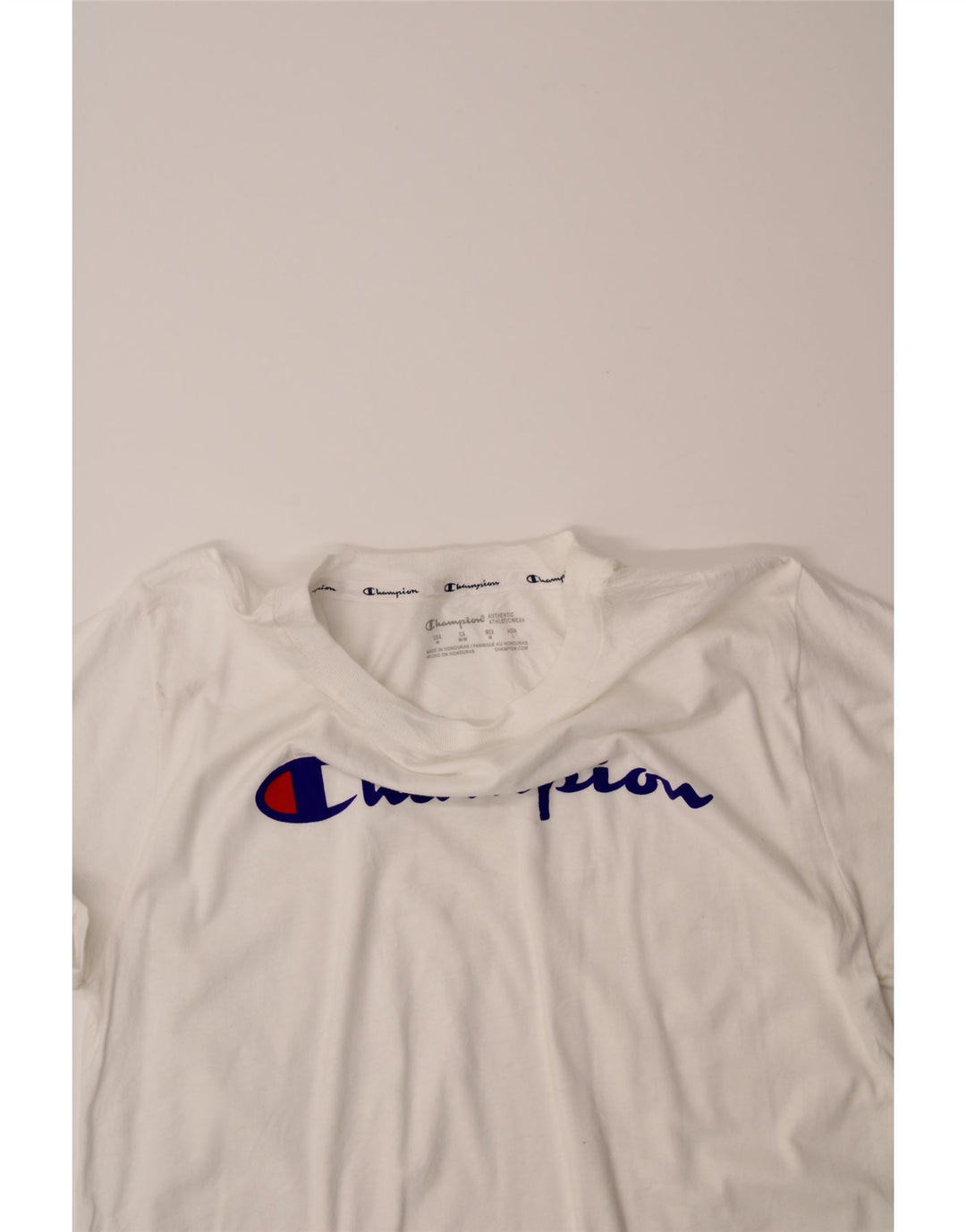 CHAMPION Womens Graphic T-Shirt Top Medium White Cotton Vintage Champion and Second-Hand Champion from Messina Hembry 