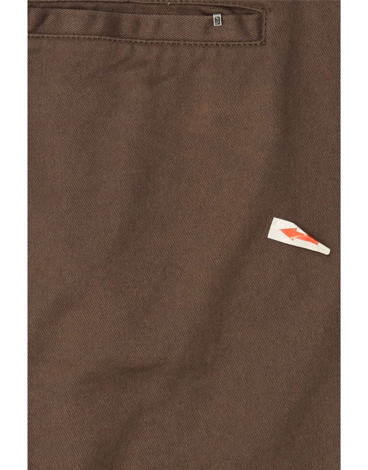 ALL SAINTS Mens Pegged Suit Trousers W32 L27 Brown Cotton