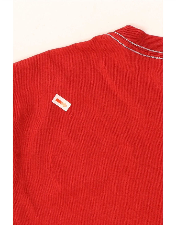 Adidas Mens Graphic T-Shirt Top Large Red Cotton