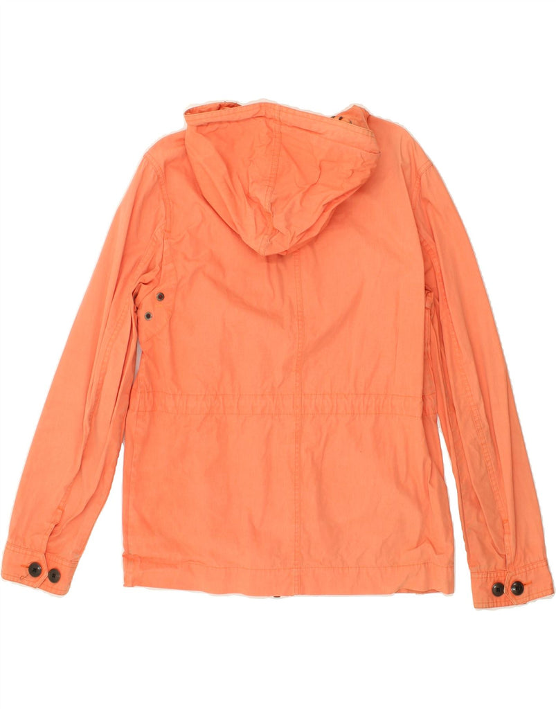 LYLE & SCOTT Mens Hooded Utility Jacket UK 38 Medium Orange Cotton | Vintage Lyle & Scott | Thrift | Second-Hand Lyle & Scott | Used Clothing | Messina Hembry 