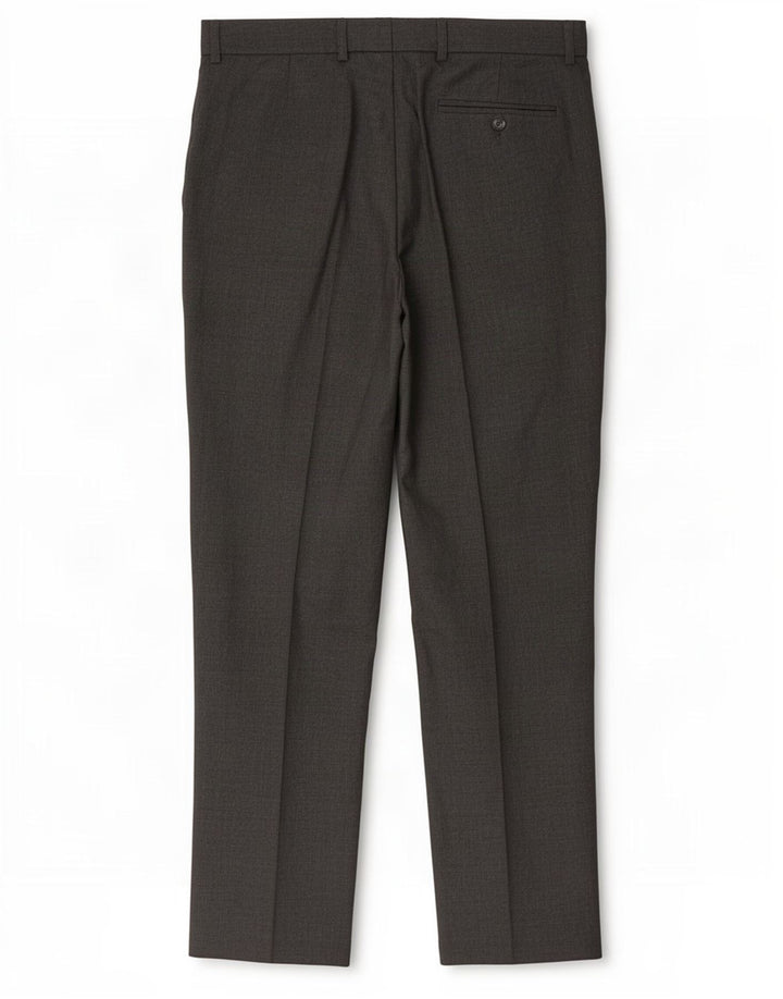 Marks & Spencer Mens Straight Suit Trousers W34 L31 Grey Polyester