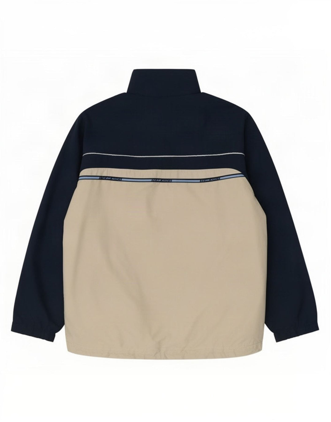 Asics Mens Tracksuit Top Jacket Large Navy Blue Colourblock