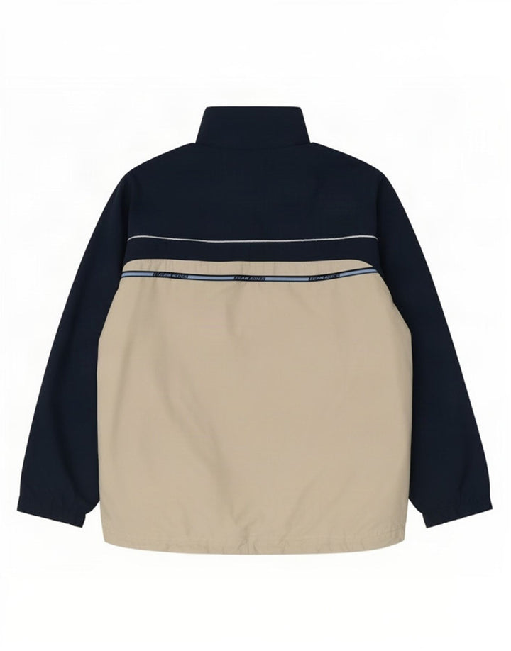 Asics Mens Tracksuit Top Jacket Large Navy Blue Colourblock
