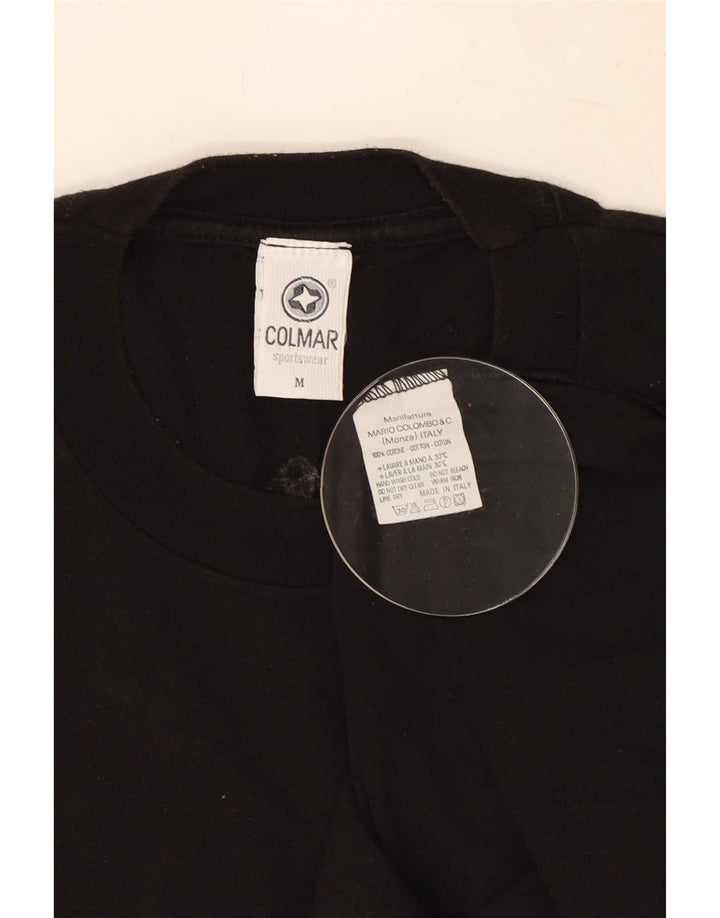 Colmar Mens Graphic T-Shirt Top Medium Black Cotton