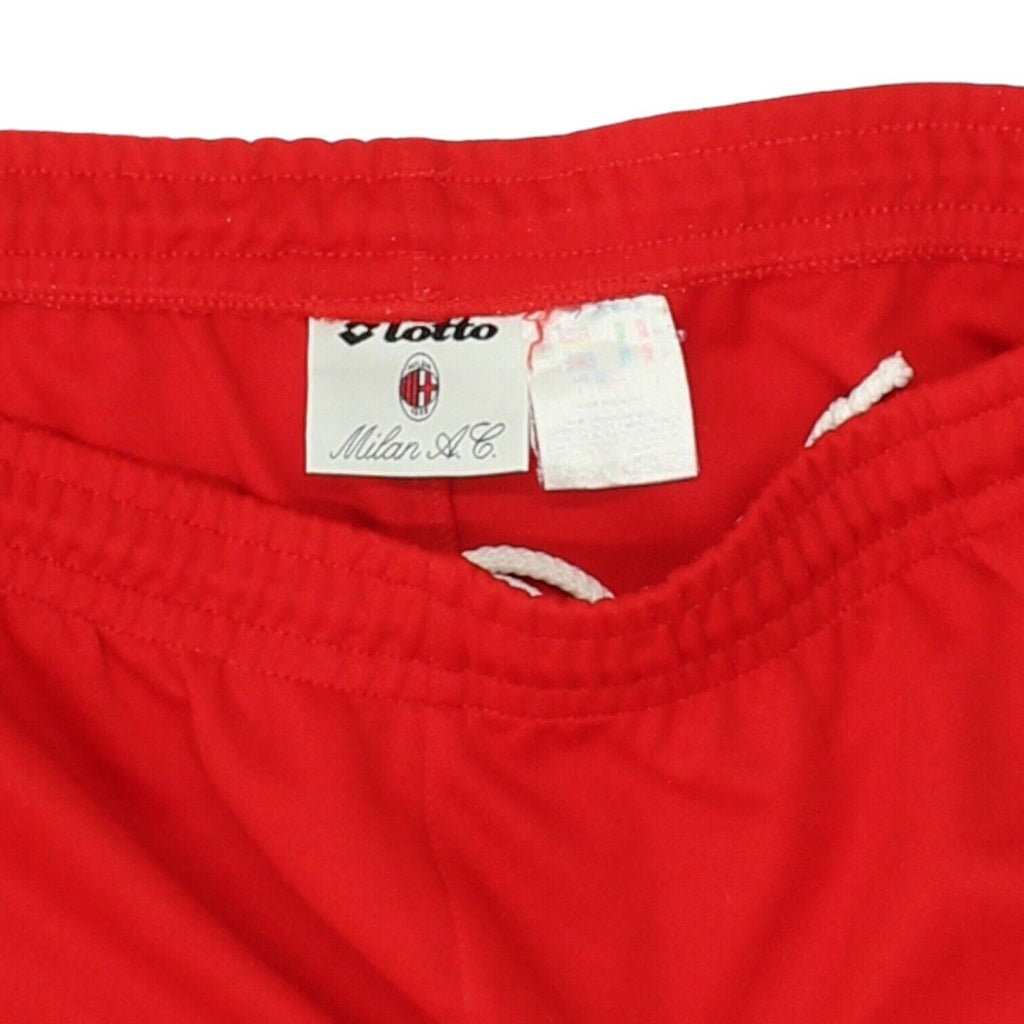AC Milan Lotto Mens Red Tracksuit Bottoms | Vintage 90s Football Sportswear VTG | Vintage Messina Hembry | Thrift | Second-Hand Messina Hembry | Used Clothing | Messina Hembry 