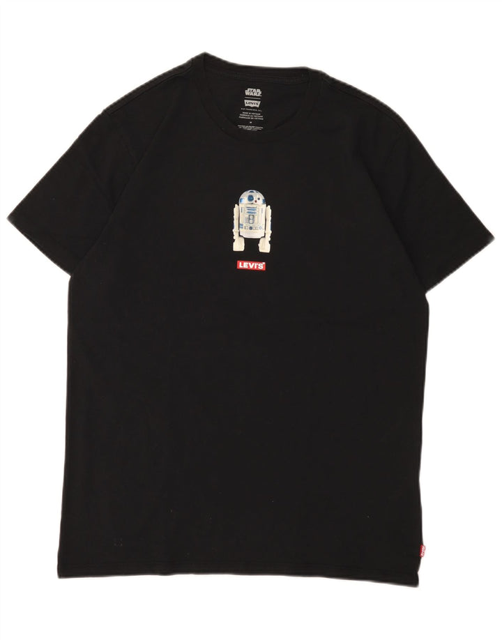Levi's Mens Graphic T-Shirt Top Medium Black Cotton