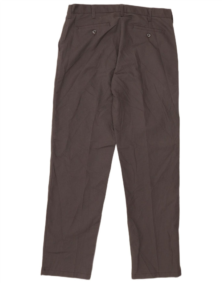 Lee Mens Relaxed Fit Chino Trousers W34 L34 Grey Polyester