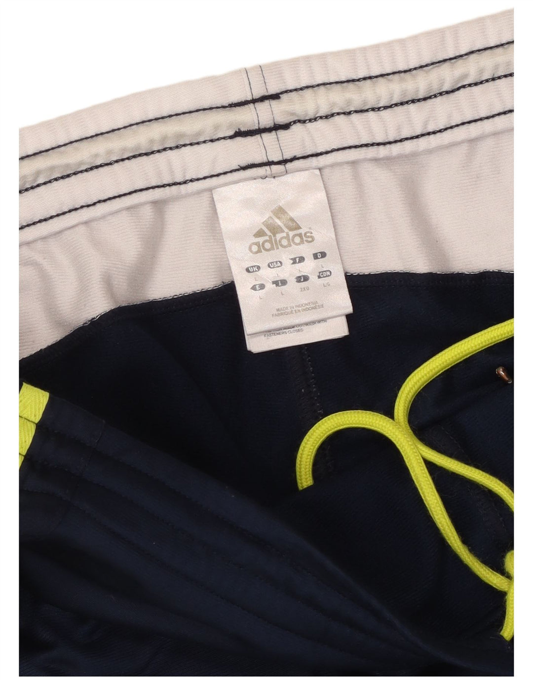 Adidas Mens Graphic Tracksuit Trousers Large Navy Blue Colourblock
