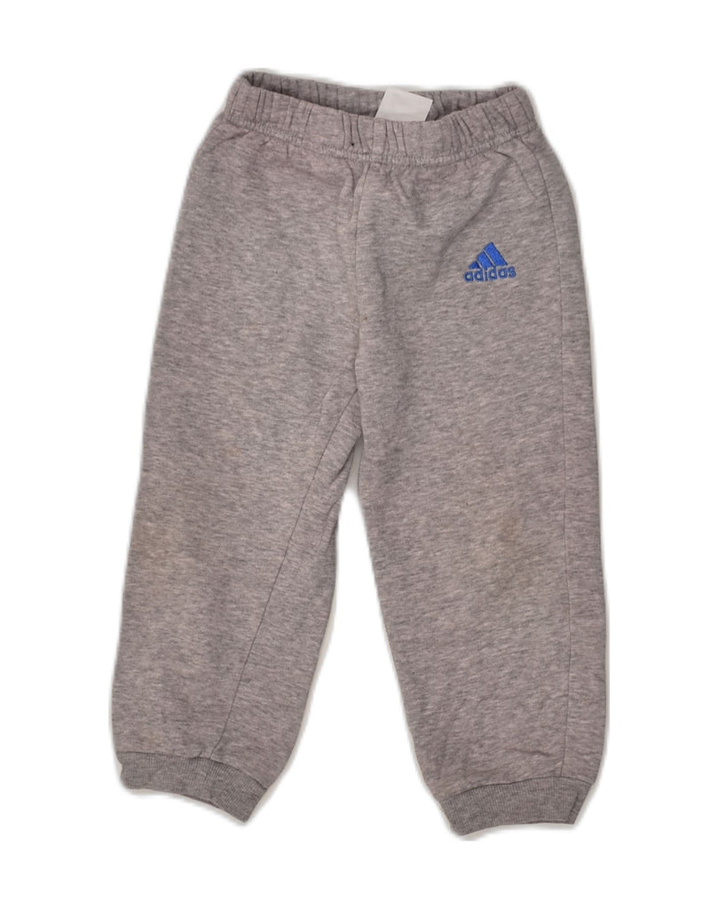 ADIDAS Baby Boys Tracksuit Trousers 18-24 Months Grey Cotton | Vintage Adidas | Thrift | Second-Hand Adidas | Used Clothing | Messina Hembry 