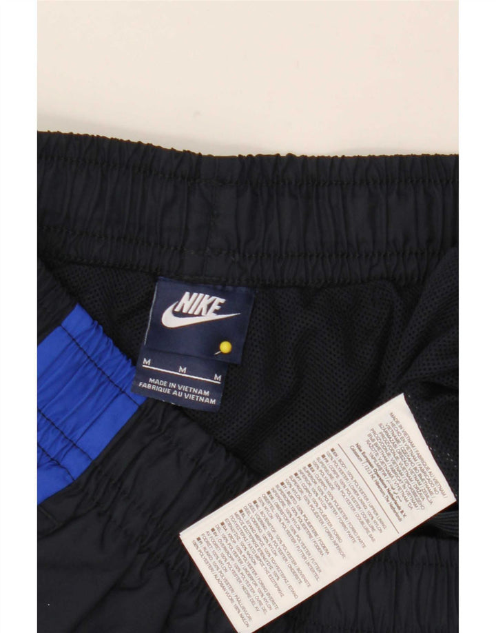 Nike Mens Tracksuit Trousers Medium Navy Blue Colourblock Polyester