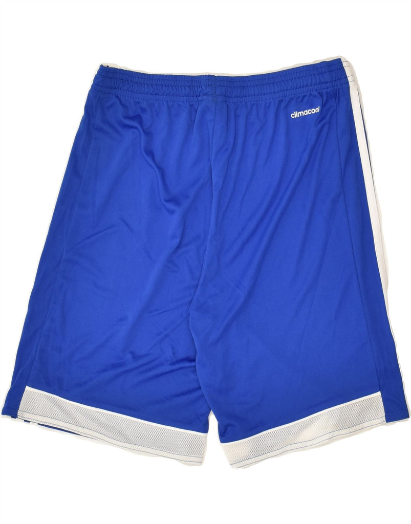 ADIDAS Boys Climacool Sport Shorts 13-14 Years XL Blue Polyester | Vintage Adidas | Thrift | Second-Hand Adidas | Used Clothing | Messina Hembry 