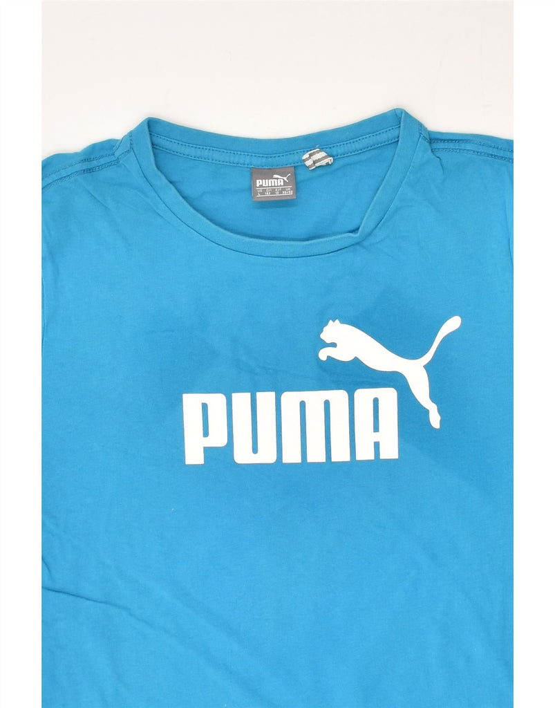 PUMA Boys Graphic T-Shirt Top 11-12 Years Black Cotton | Vintage Puma | Thrift | Second-Hand Puma | Used Clothing | Messina Hembry 