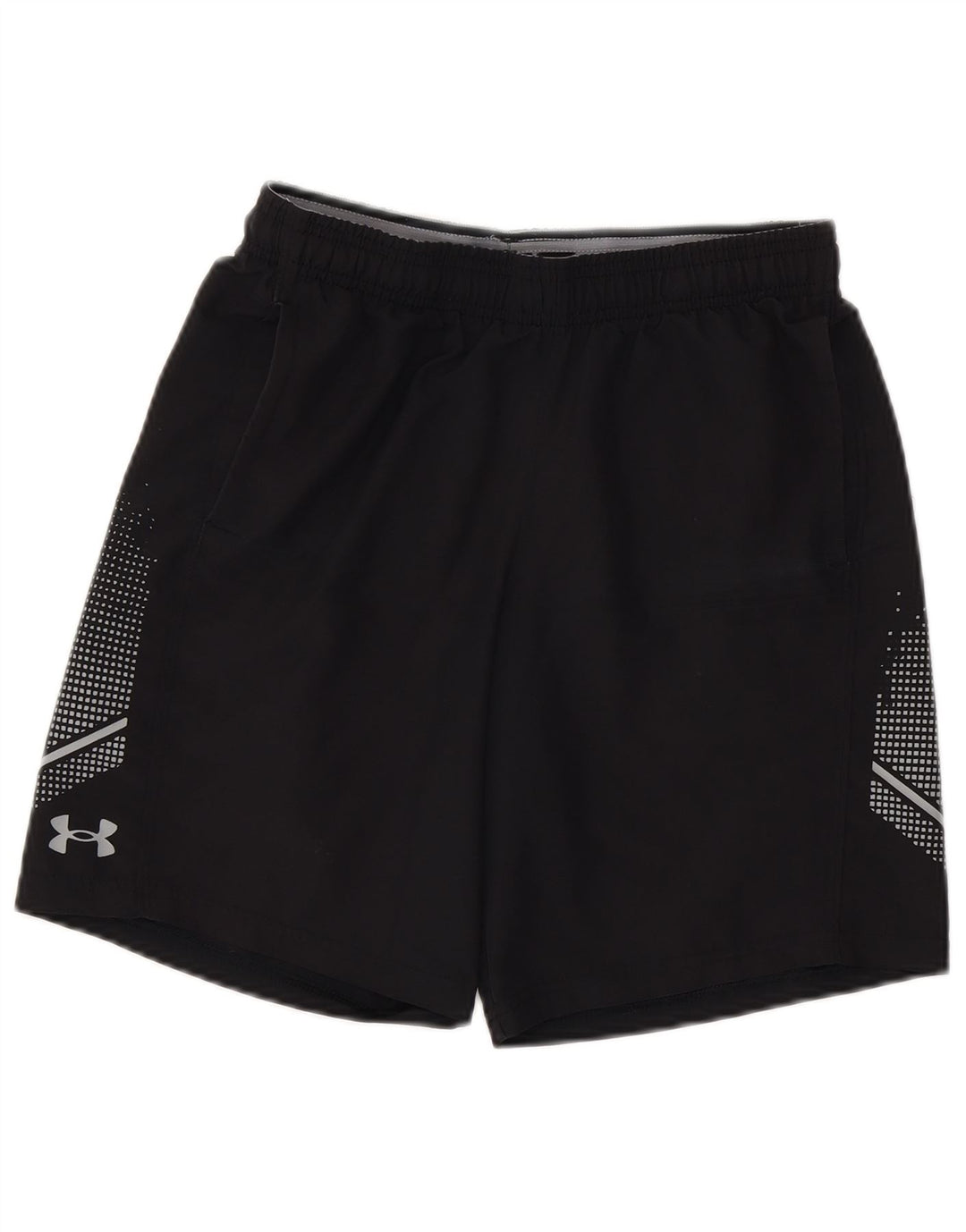 UNDER ARMOUR Boys Graphic Sport Shorts 11-12 Years Large Black Polyester