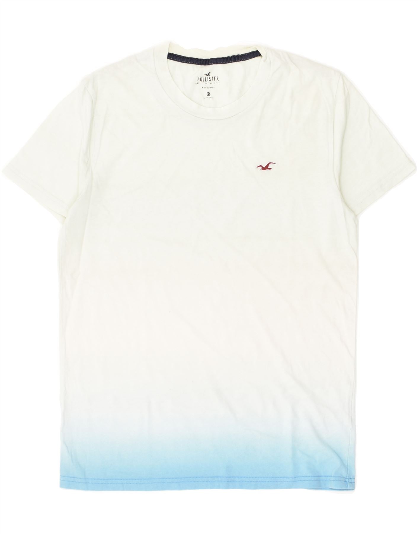 HOLLISTER Mens T-Shirt Top XS White Tie Dye Cotton Vintage