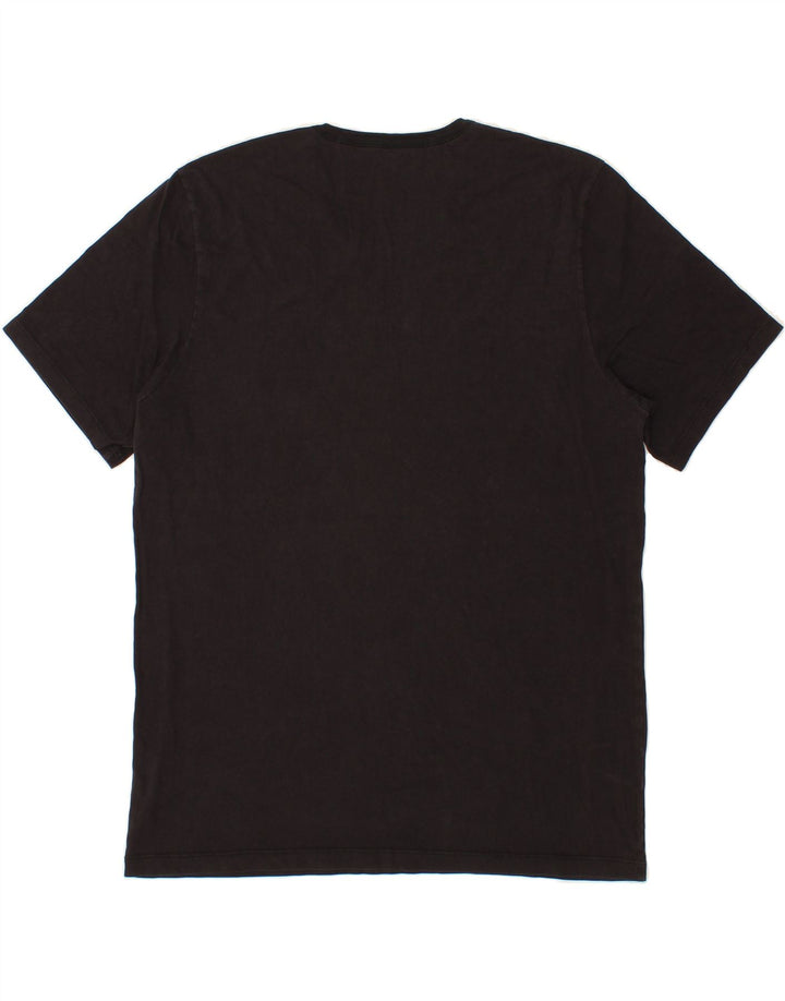 HUGO BOSS Mens T-Shirt Top XL Black Cotton