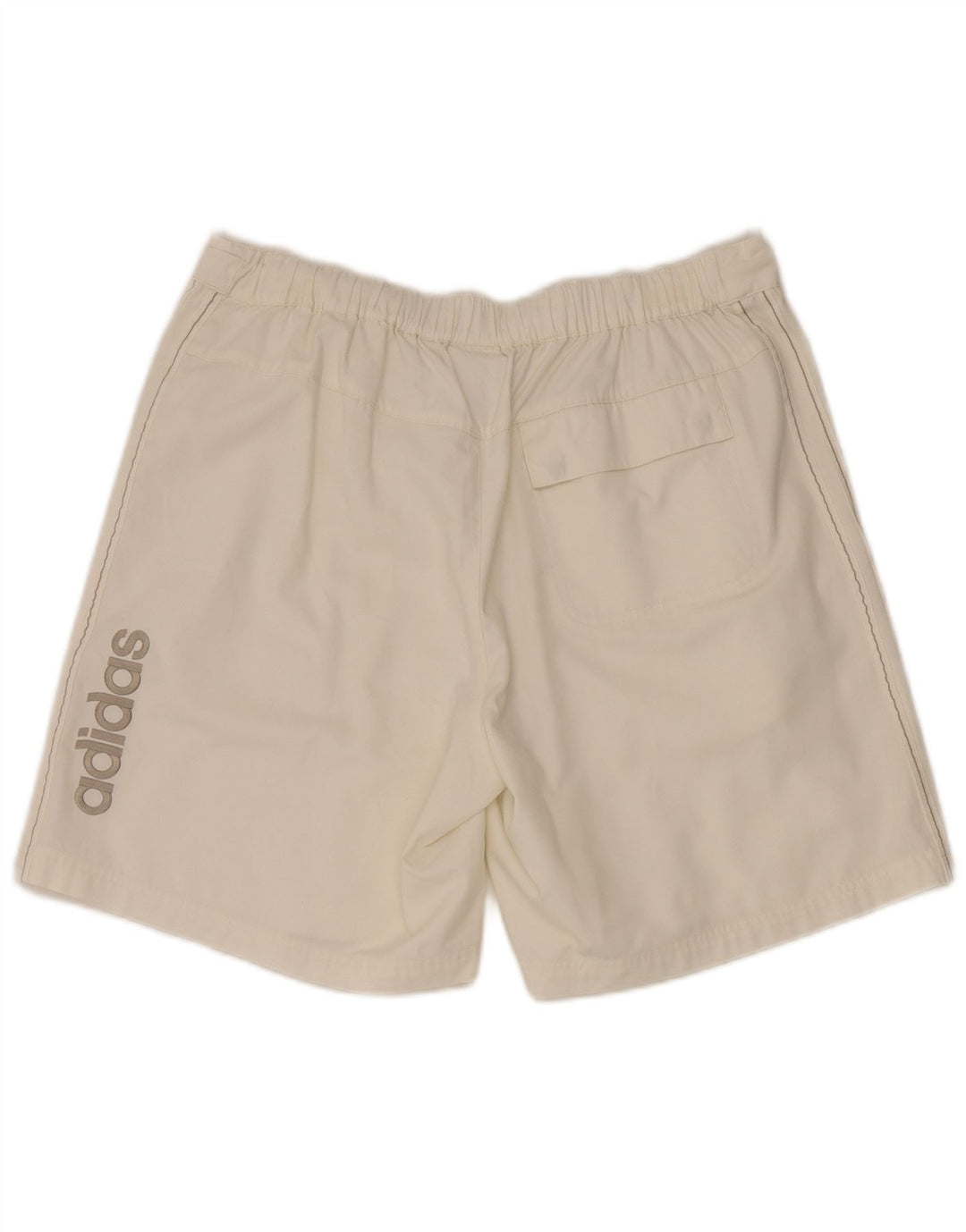 Adidas Womens Graphic Cargo Shorts Medium W34 Off White Polyester