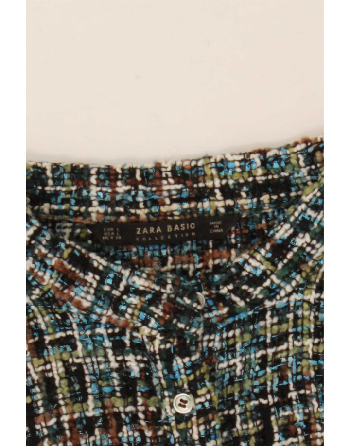 Zara Womens Shirt UK 16 Large Multicoloured Striped
