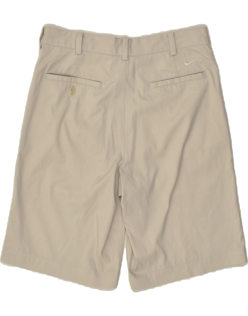 NIKE Mens Golf Casual Shorts  Medium W30 Beige Polyester | Vintage Nike | Thrift | Second-Hand Nike | Used Clothing | Messina Hembry 